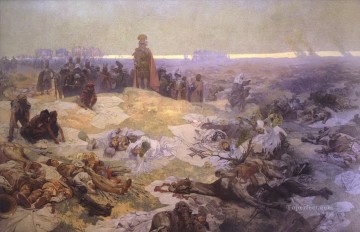 Después de la batalla de Grunwald Alphonse Mucha Pinturas al óleo